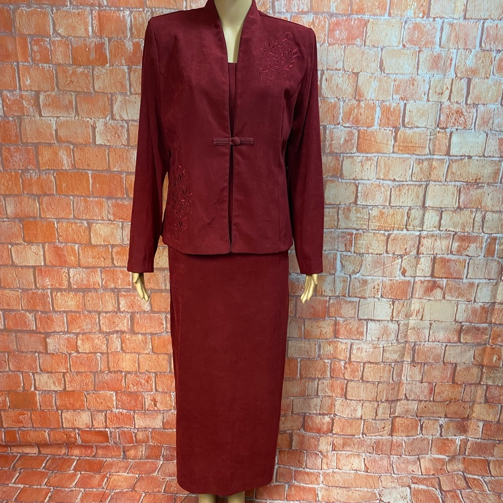 Miss Dorby Vintage‎ Microsuede Maxi Jacket Dress